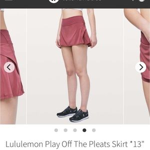 Lululemon Play Off The Pleats Skirt